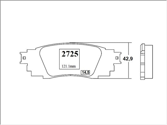 KIT PASTILLAS DE FRENO-RAV4 2500 2ARFE DOHC ASA42 - (2013 - 0000)