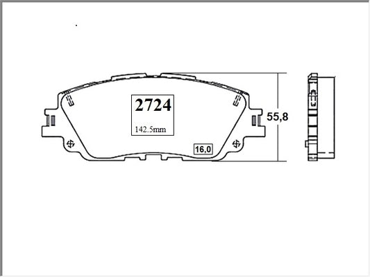 KIT PASTILLAS DE FRENO-RAV4 2500 2ARFE DOHC ASA42 - (2013 - 0000)