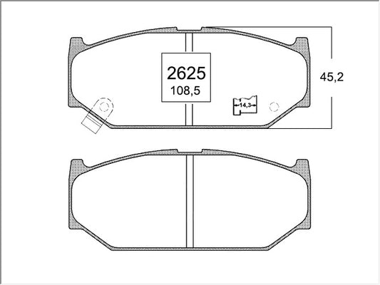KIT PASTILLAS DE FRENO-SWIFT 1400 K14B DOHC VVT - (2011 - 2015)