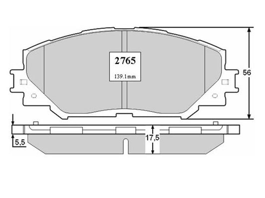 KIT PASTILLAS DE FRENO-COROLLA 1600 1ZRF ZRE141 JAP - (2011 - 0000)