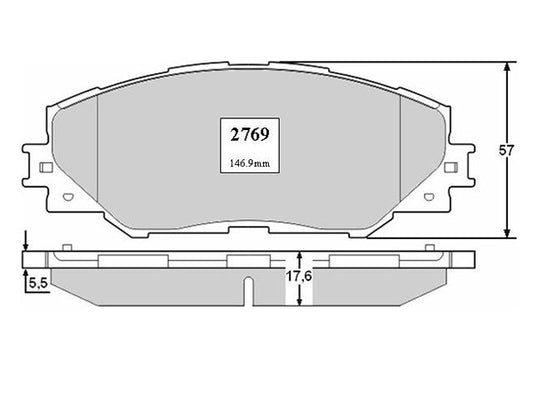 KIT PASTILLAS DE FRENO-RAV4 2500 2ARFE DOHC ASA42 - (2013 - 0000)
