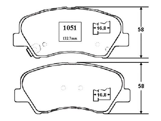 KIT PASTILLAS DE FRENO-VELOSTER 1600 G4FD GSC4 - (2012 - 2015)