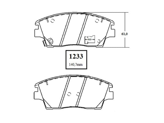 KIT PASTILLAS DE FRENO-TUCSON R/V 2000 D4HA J281 - (2015 - 0000)