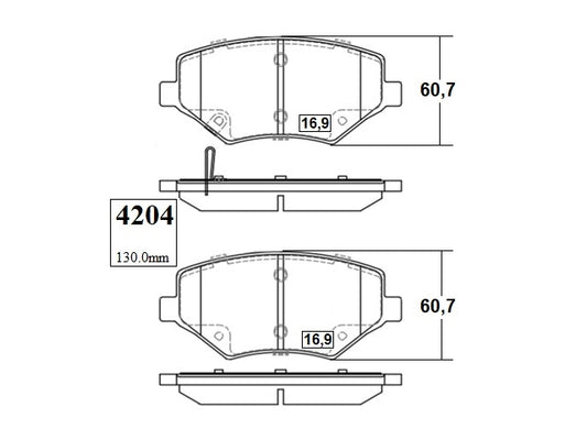 KIT PASTILLAS DE FRENO-CAPTIVA 1500 LL5 - (2019 - 0000)