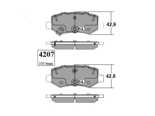 KIT PASTILLAS DE FRENO -CAPTIVA 1500 LL5 - (2019 - 0000)