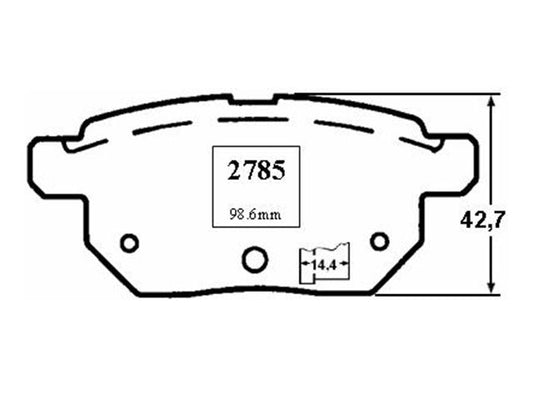 KIT PASTILLAS DE FRENO-URBAN CRUISER 1300 1NRFE - (2010 - 0000)