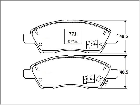 KIT PASTILLAS DE FRENO-YARIS 1500  XXXX - (2023 - 0000)