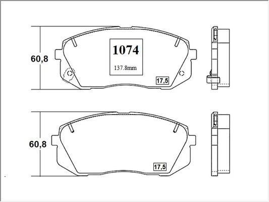 KIT PASTILLAS DE FRENO-SPORTAGE NEW 2000 G4KD DOHC - (2011 - 2015)