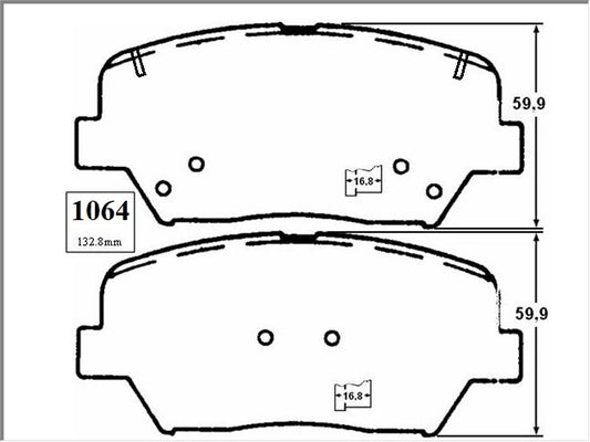 KIT PASTILLAS DE FRENO-SANTA FE 2200 D4HBJ S281/381 - (2018 - 0000)