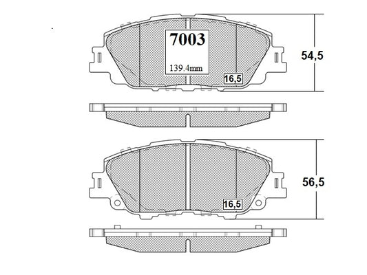 KIT PASTILLAS DE FRENO-COROLLA CROSS 1800 HYBRID - (2020 - 0000)