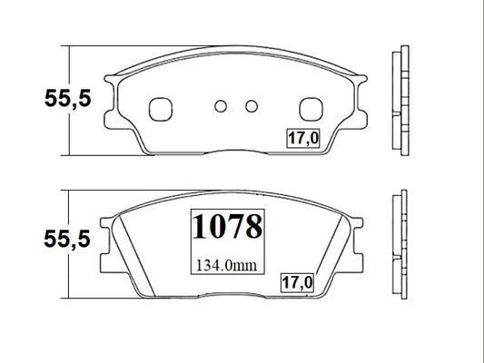KIT PASTILLAS DE FRENO-CRETA 1600 D4FB DOHC 16VALV - (2015 - 0000)
