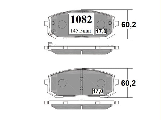 KIT PASTILLAS DE FRENO-SPORTAGE ALL NEW 2000 D4HA - (2016 - 0000)