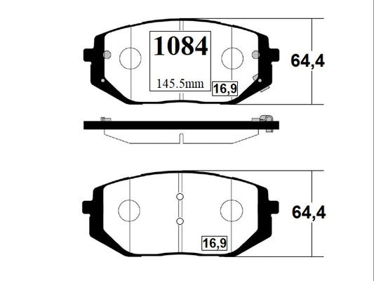 KIT PASTILLAS DE FRENO-TUCSON 2000 D4HD DIESEL - (2020 - 0000)