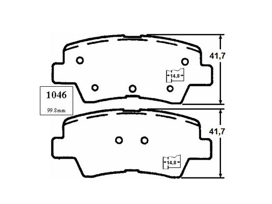 KIT PASTILLAS DE FRENO-VELOSTER 1600 G4FD GSC4 - (2012 - 2015)
