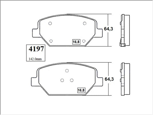 KIT PASTILLAS DE FRENO-CAMARO 2000 122 CID LTG - (2016 - 0000)