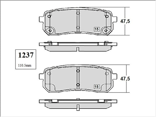 KIT PASTILLAS DE FRENO-SORENTO 2200 D4HB - (2016 - 2021)