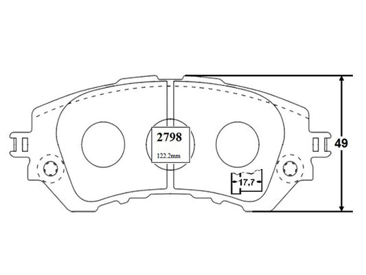 KIT PASTILLAS DE FRENO-YARIS 1500 1NZFE NCP150 DOHC - (2014 - 0000)
