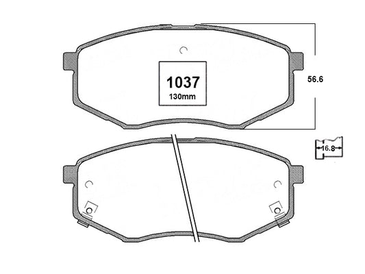 KIT PASTILLAS DE FRENO-SOUL 1600 G4FG DOHC MPI - (2012 - 2019)