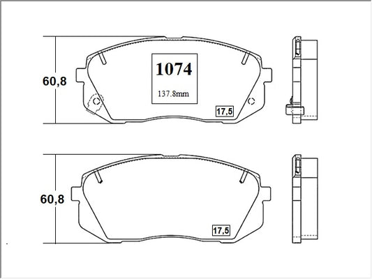 KIT PASTILLAS DE FRENO-SPORTAGE NEW 2000 G4KD DOHC - (2011 - 2015)