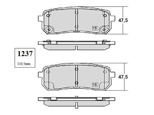 KIT PASTILLAS DE FRENO-SORENTO 2200 D4HB - (2016 - 2021)