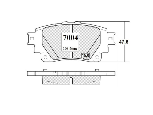 KIT PASTILLAS DE FRENO-COROLLA CROSS 1800 HYBRID - (2020 - 0000)