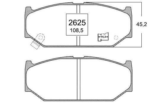 KIT PASTILLAS DE FRENO-SWIFT 1400 K14B DOHC VVT - (2011 - 2015)