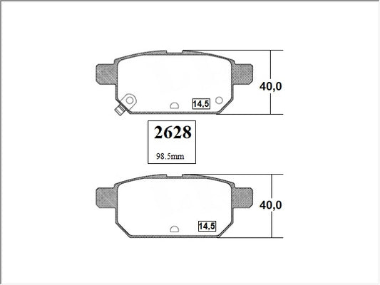 KIT PASTILLAS DE FRENO-SWIFT 1400 K14B DOHC VVT - (2011 - 2015)