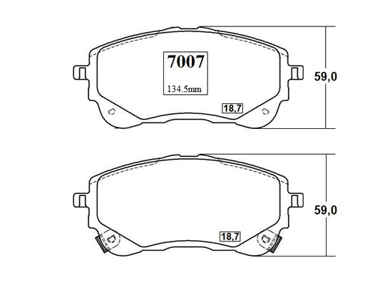 KIT PASTILLAS DE FRENO-COROLLA 1800 2ZRFE DOHC - (2014 - 0000)
