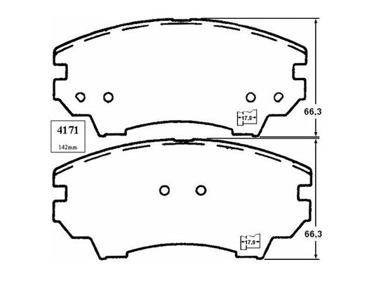 KIT PASTILLAS DE FRENO-CAMARO 3600 217 V6 DOHC - (2010 - 2015)
