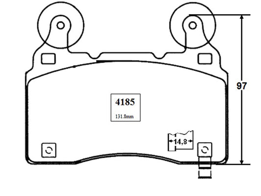 KIT PASTILLAS DE FRENO-CAMARO 6200 376 V8 SOHC - (2010 - 2015)
